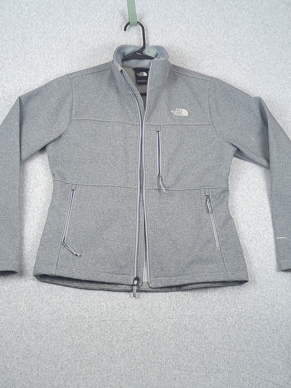 The North Face Women's Grey Full-Zip Softshell Jacket